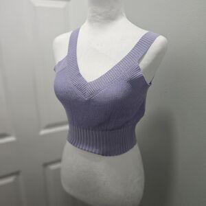 Lavender Knit Women's Sweater